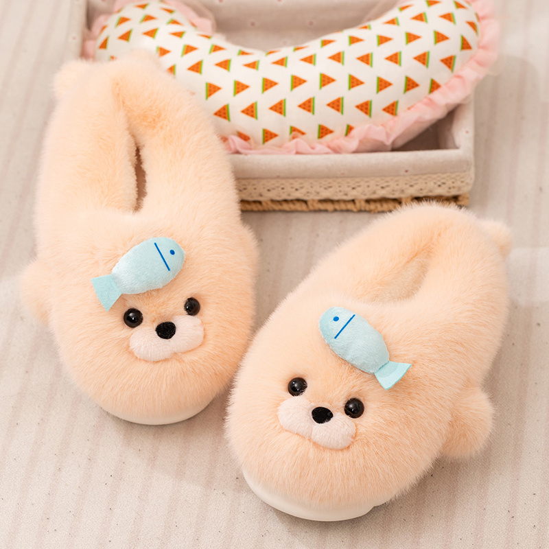 Plush Seal Slippers - Soft Fuzzy Indoor Home Slippers for Warm Comfort 14
