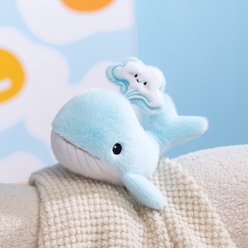 Whale Plush Toy - Soft Marine Animal Stuffed Doll for Kids & Adults 15