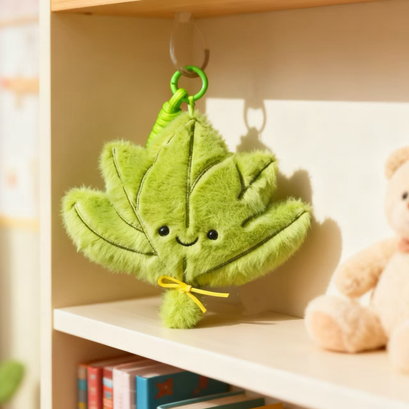 Lucky Plush Toy with Real Grapefruit Leaves - For Clearing Bad Aura 14