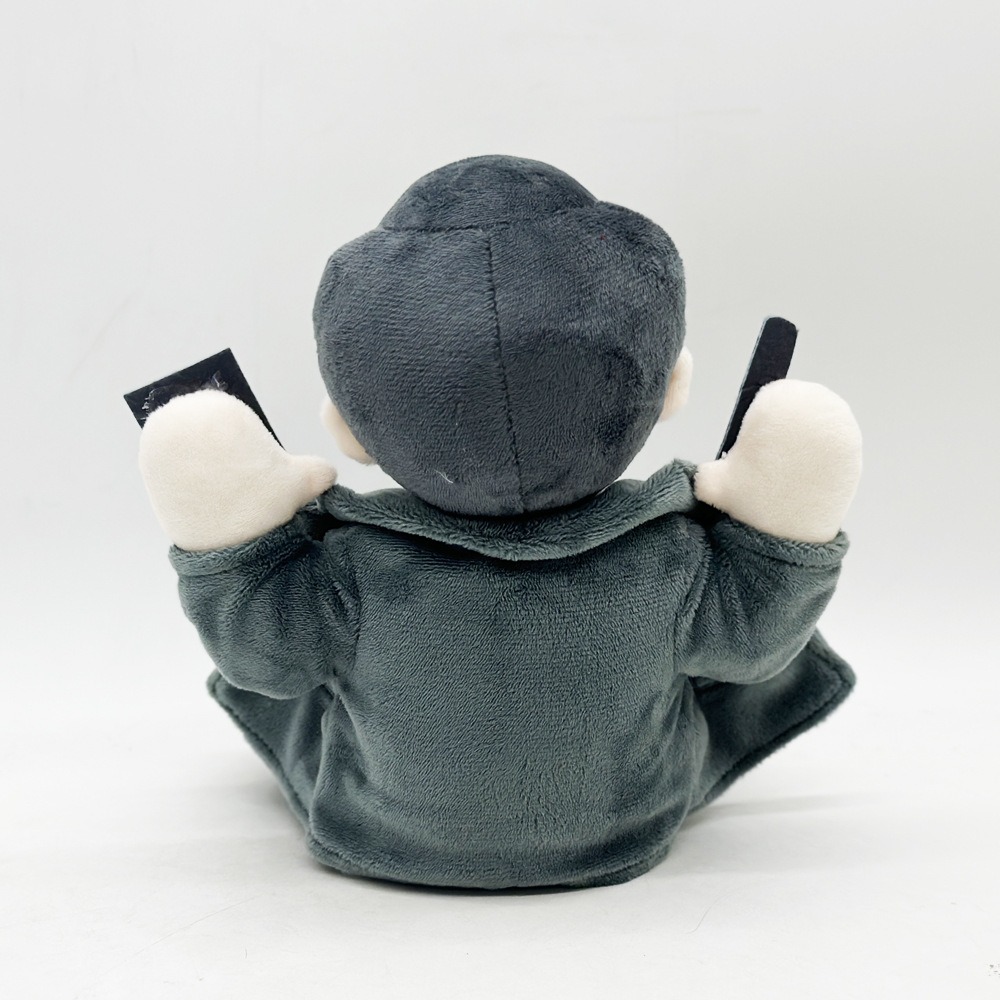 19cm The Naked Gun Plush Detective Plush Toy - Police Officer Stuffed Doll with Gun & Badge, Collectible Figure for Fans 18