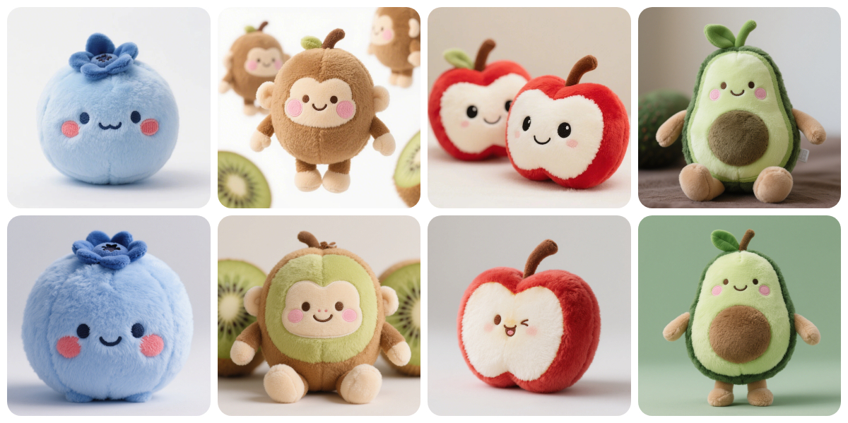 Customized Fruit Plush Toys | Design Your Own Edible-Inspired Soft Stuffed Animals 8