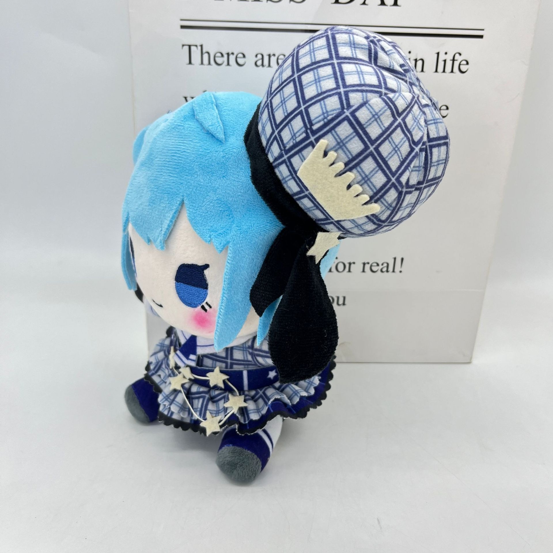 Muñeco de peluche de anime de 20 cm Hololive Hoshimachi Suisei, lindo juguete de peluche para coleccionistas y regalos. 12