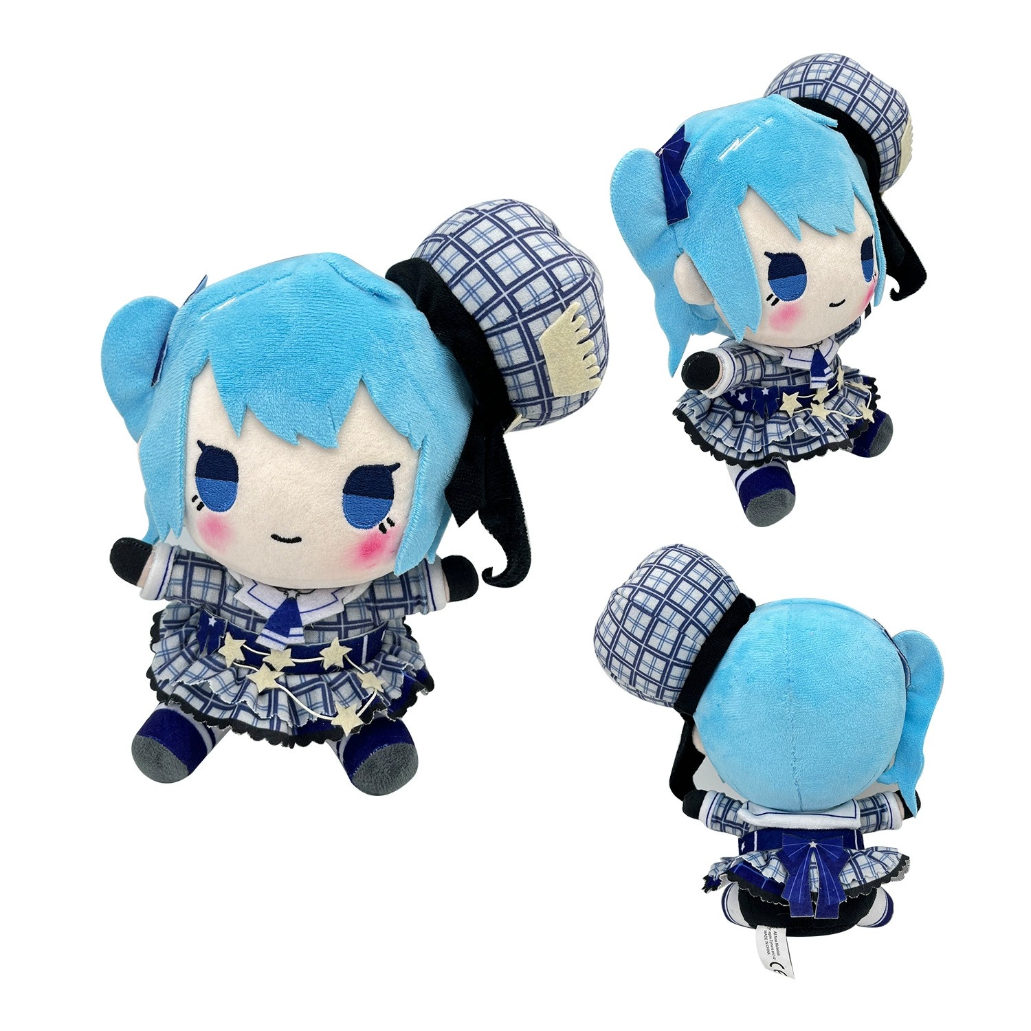 Muñeco de peluche de anime de 20 cm Hololive Hoshimachi Suisei, lindo juguete de peluche para coleccionistas y regalos. 11