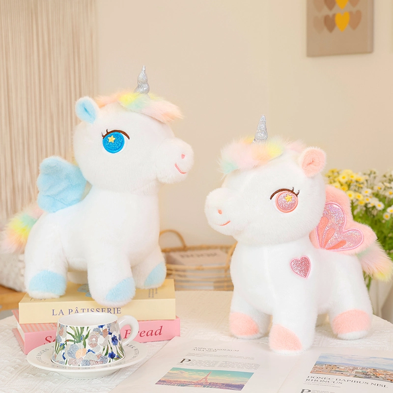 Cute Pink &amp; Blue Unicorn Plush Toy - Plush Stuffed Design with Exquisite Detailing, Soft Touch Texture, Fantasy-Themed T 1