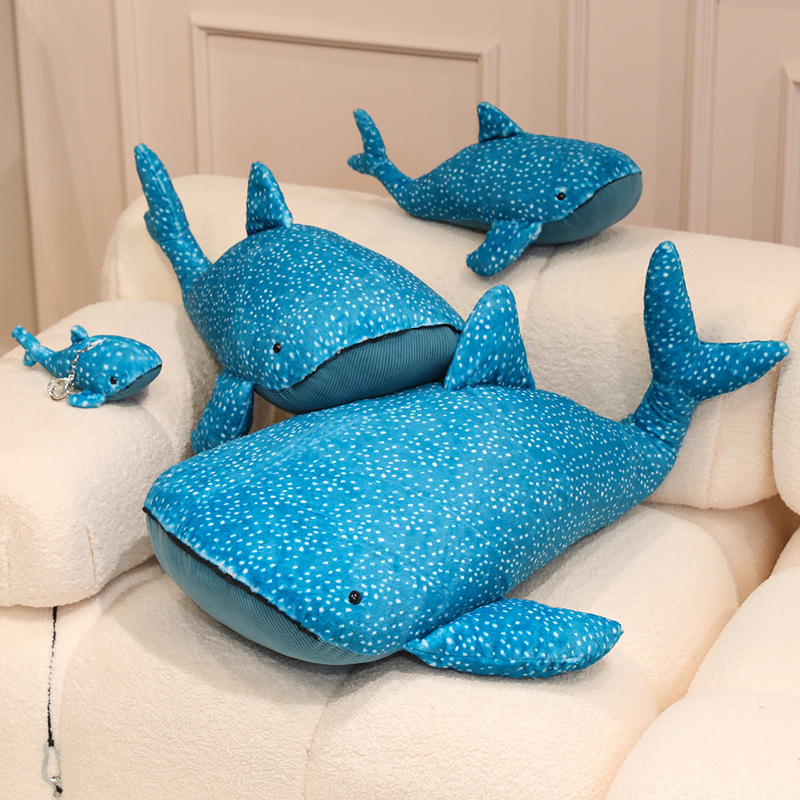 Peluche de ballena suave, de tela esponjosa, seguro para niños y adultos, adorable criatura marina, regalo. 13