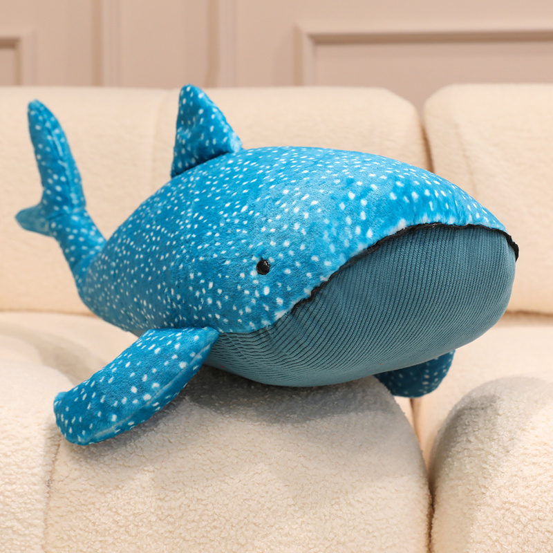 Peluche de ballena suave, de tela esponjosa, seguro para niños y adultos, adorable criatura marina, regalo. 12