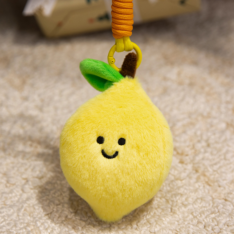 Adorable Fruit & Veg Plush Keychain - Soft Stuffed Design, Food-Themed Accessory for All Ages, Key Organizer & Bag Penda 15