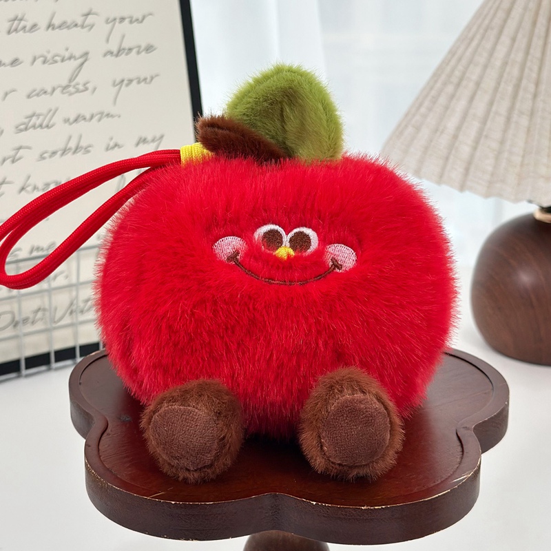 Cute Fruit Plush Keychain - Soft Strawberry Stuffed Key Ring, Fruit-Themed Key Charm for All Ages, Bag Pendant & Gift fo 11