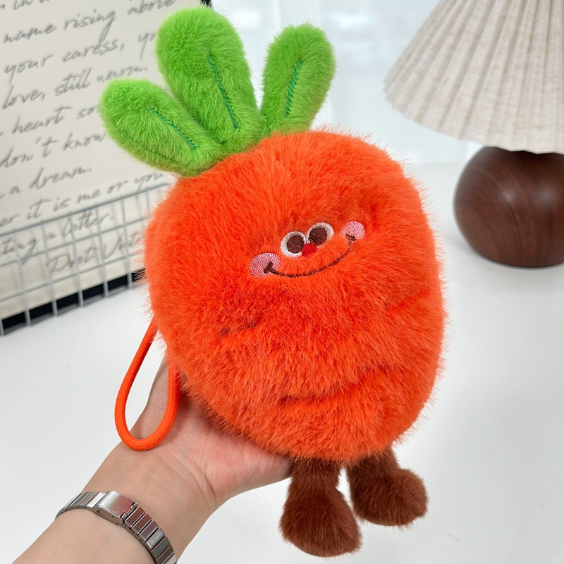 Cute Fruit Plush Keychain - Soft Strawberry Stuffed Key Ring, Fruit-Themed Key Charm for All Ages, Bag Pendant & Gift fo 12