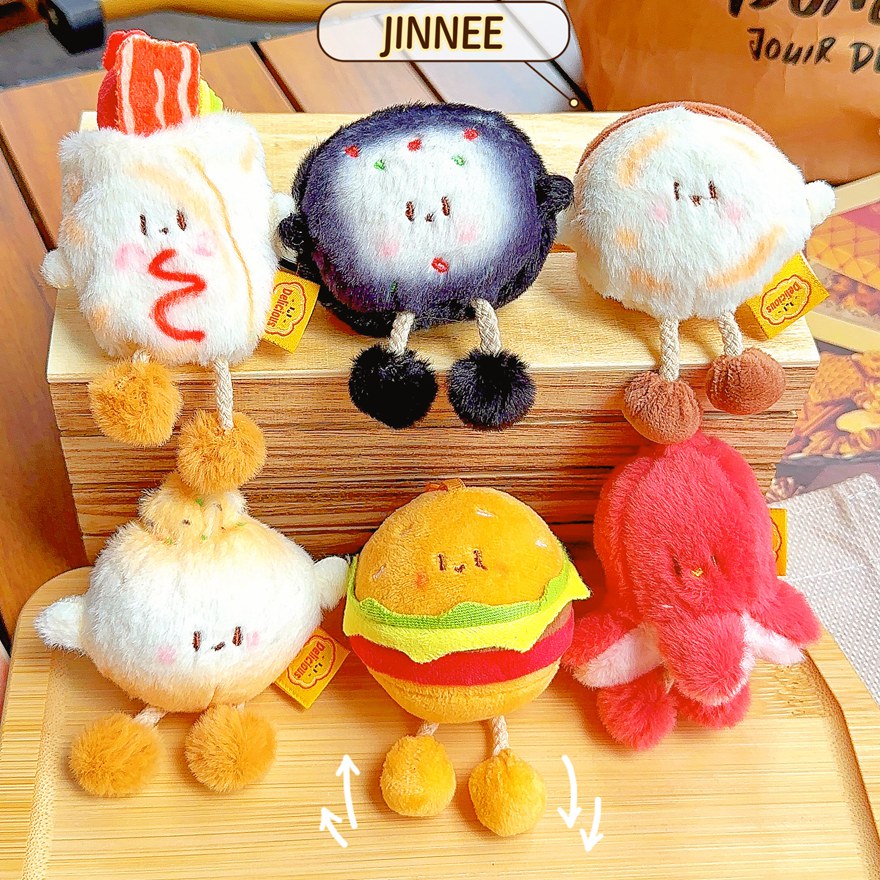 Fun Food Pull-Along Plush Doll Series - Soft Stuffed Food Toys (Burger, Pizza, Cake) with Pull String for Kids Toddlers 11