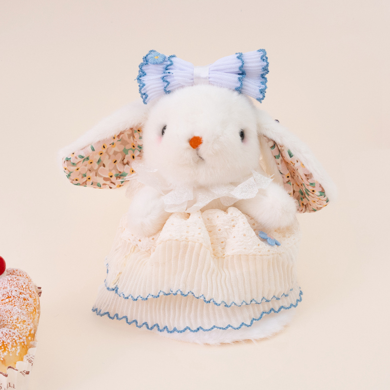 Peluche Lapin Adorable - Peluche Lapin Douce et Douce avec Vêtements Colorés, Décoration de Chambre, Compagnon Câlin pour Enfants 17