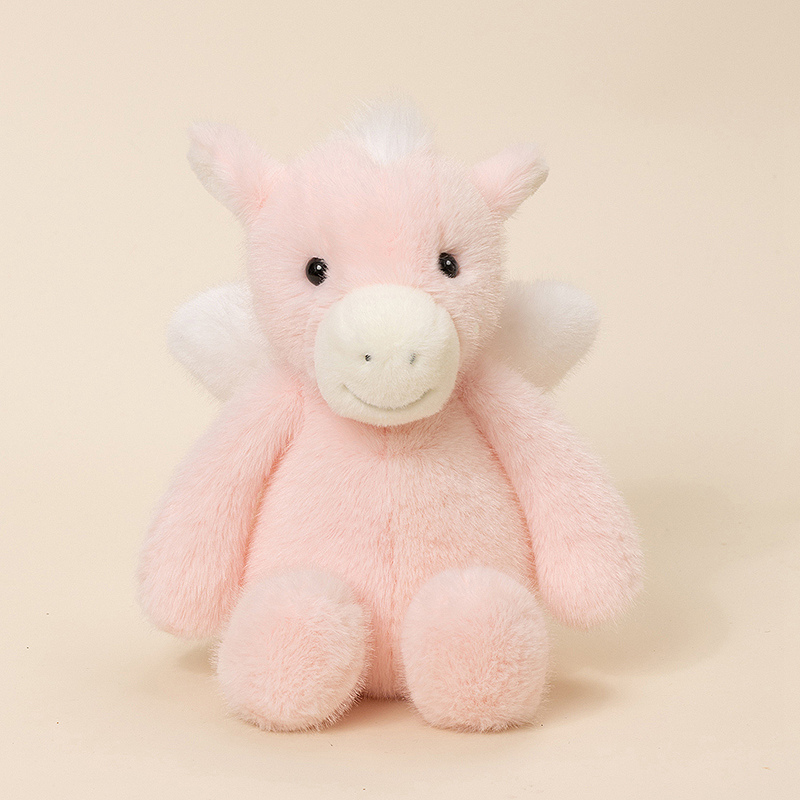 Magical Pegasus Plush Doll - Soft Stuffed Winged Horse Toy for Kids Adults Fantasy Theme Bedroom Decor & Gift 13