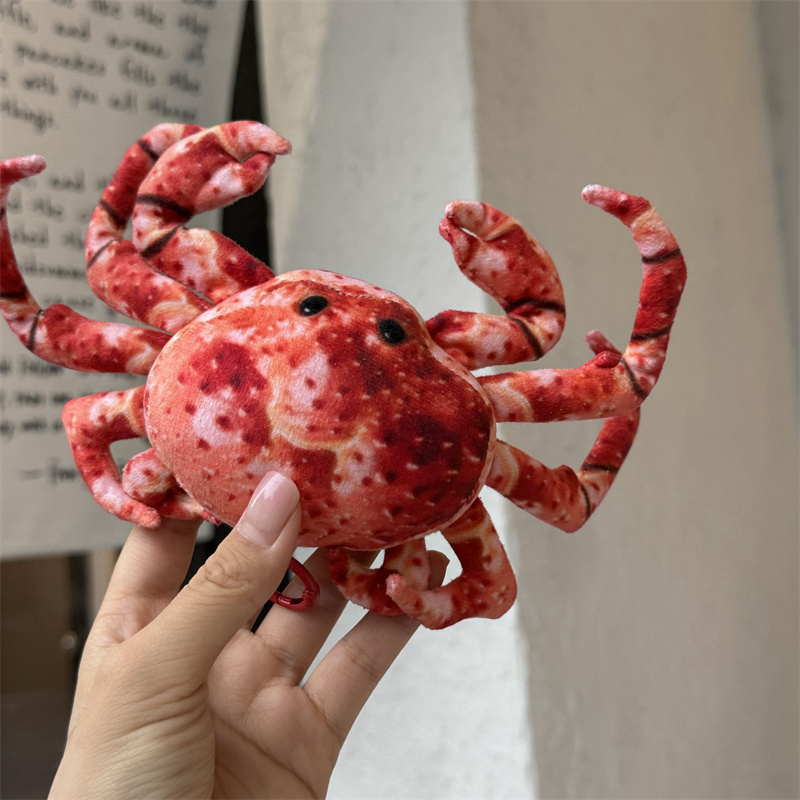 Peluche Crabe Royal Réaliste - Jouet Animal de Mer Doux en Peluche pour Enfants et Adultes - Décoration et Cadeau sur le Thème de l'Océan 16