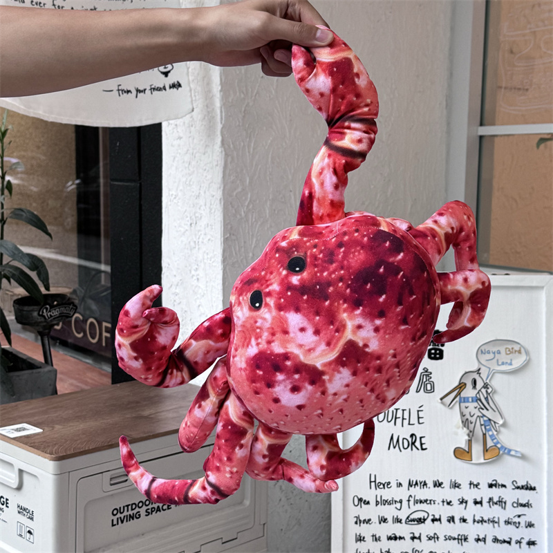 Peluche Crabe Royal Réaliste - Jouet Animal de Mer Doux en Peluche pour Enfants et Adultes - Décoration et Cadeau sur le Thème de l'Océan 13