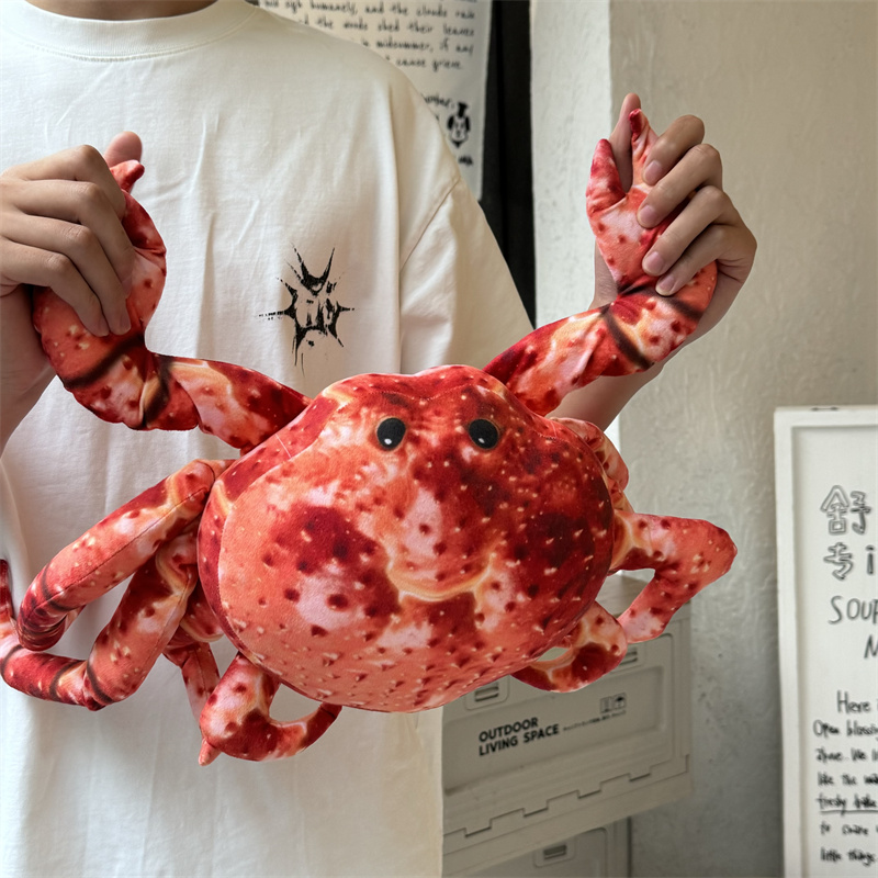 Peluche Crabe Royal Réaliste - Jouet Animal de Mer Doux en Peluche pour Enfants et Adultes - Décoration et Cadeau sur le Thème de l'Océan 15
