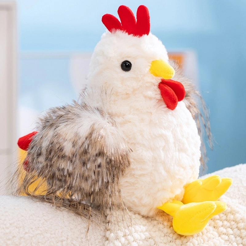 Adorable Large Rooster Plush Doll - Soft Stuffed Chicken Toy for Kids Adults Home Decoration &amp; Gift 1