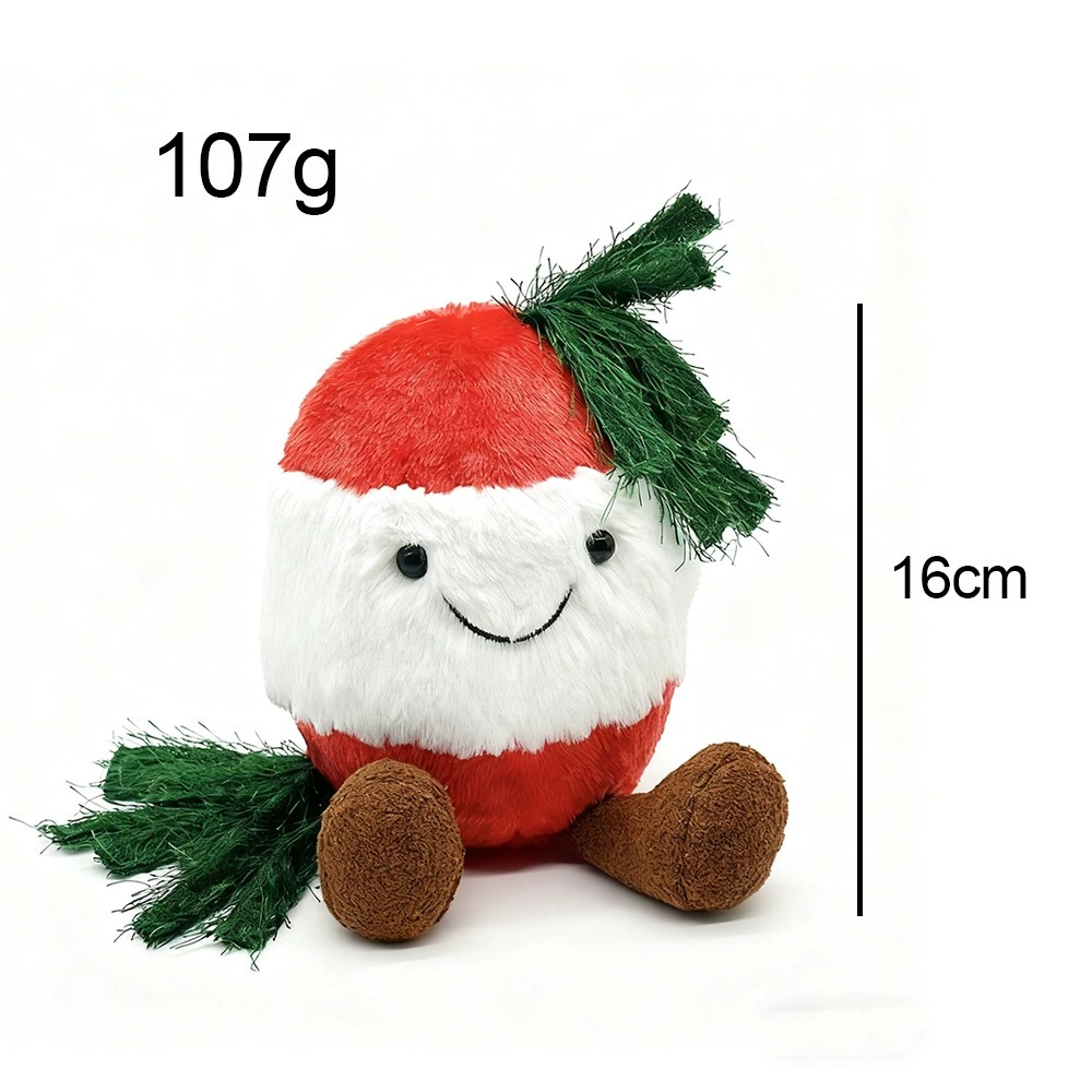 16cm Cute Radish Plush Toy - 16cm Red & White Smiling Plant Stuffed Animal, 107g Soft Doll for Gifts & Home Decor 11