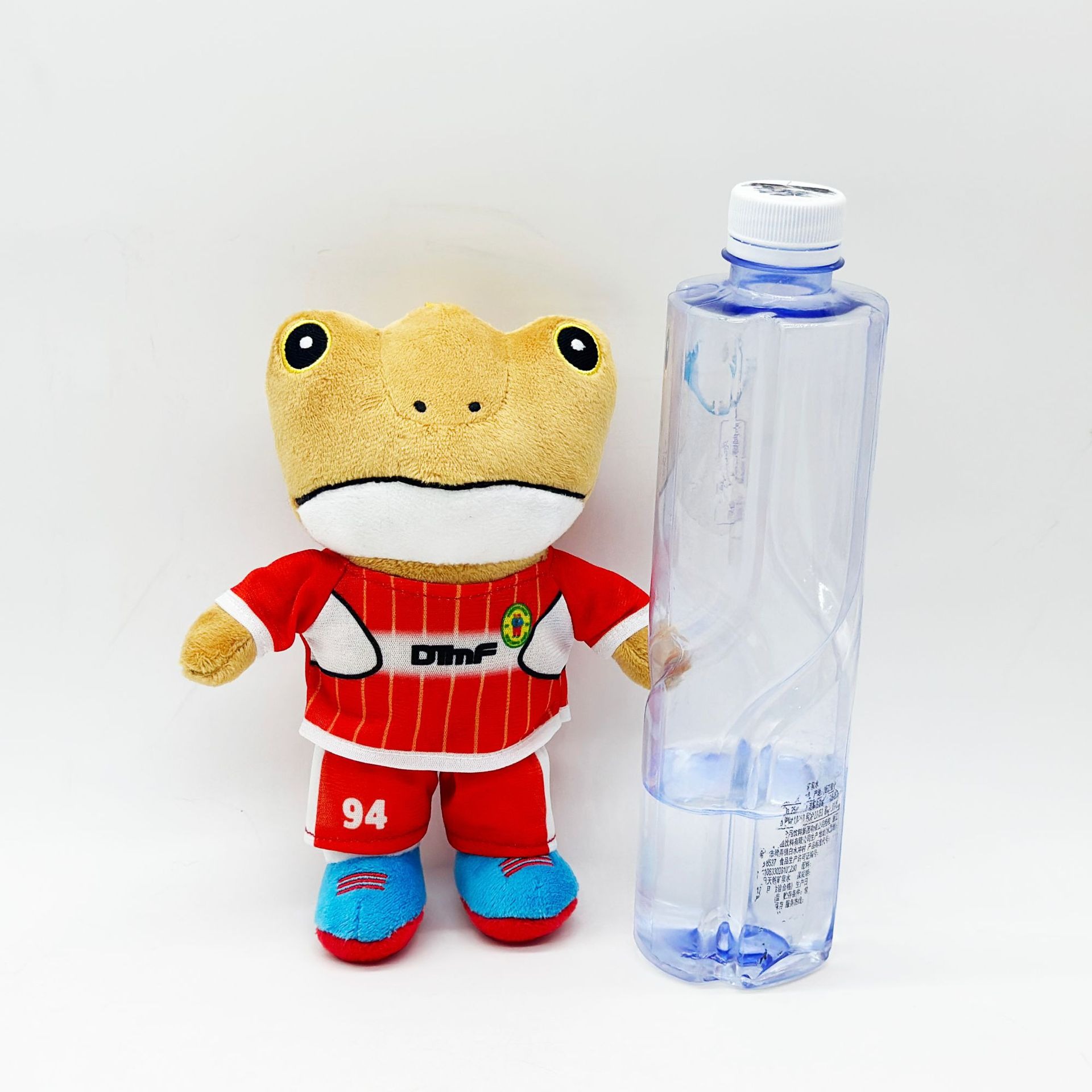 20cm Sapo Concho Toy Bad Bunny  Cute Frog Plush Toy in Red Sports Jersey Keychain Rana De Bad Bunny Peluche 16