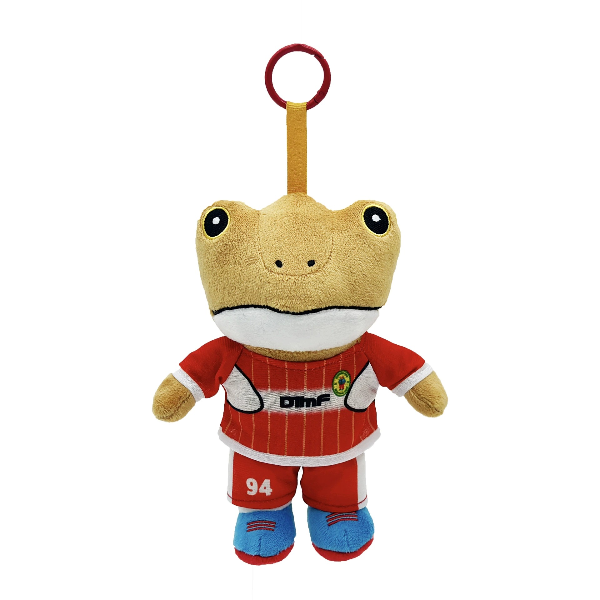 20cm Sapo Concho Toy Bad Bunny  Cute Frog Plush Toy in Red Sports Jersey Keychain Rana De Bad Bunny Peluche 17