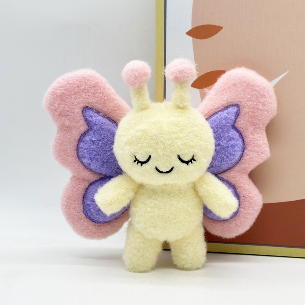Cute Plush Butterfly Stuffed Animal - Soft Pastel Winged Toy with Closed Eyes, Adorable Decor for Kids & Nursery, Perfec 15