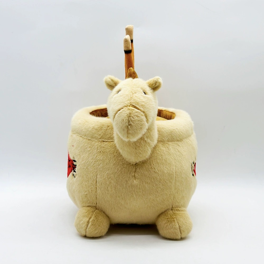 Plush Horse Treasure Pot Decor - 'Wealth Rolls In' Fortune-Bringing Mascot with Storage, Cute Feng Shui Plush Toy 17