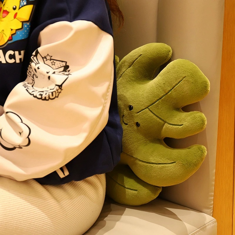 Cute Fall Leaf Plush Pillows - Assorted Leaf - Shaped Stuffed Cushions with Adorable Smiles for Home Decor 13