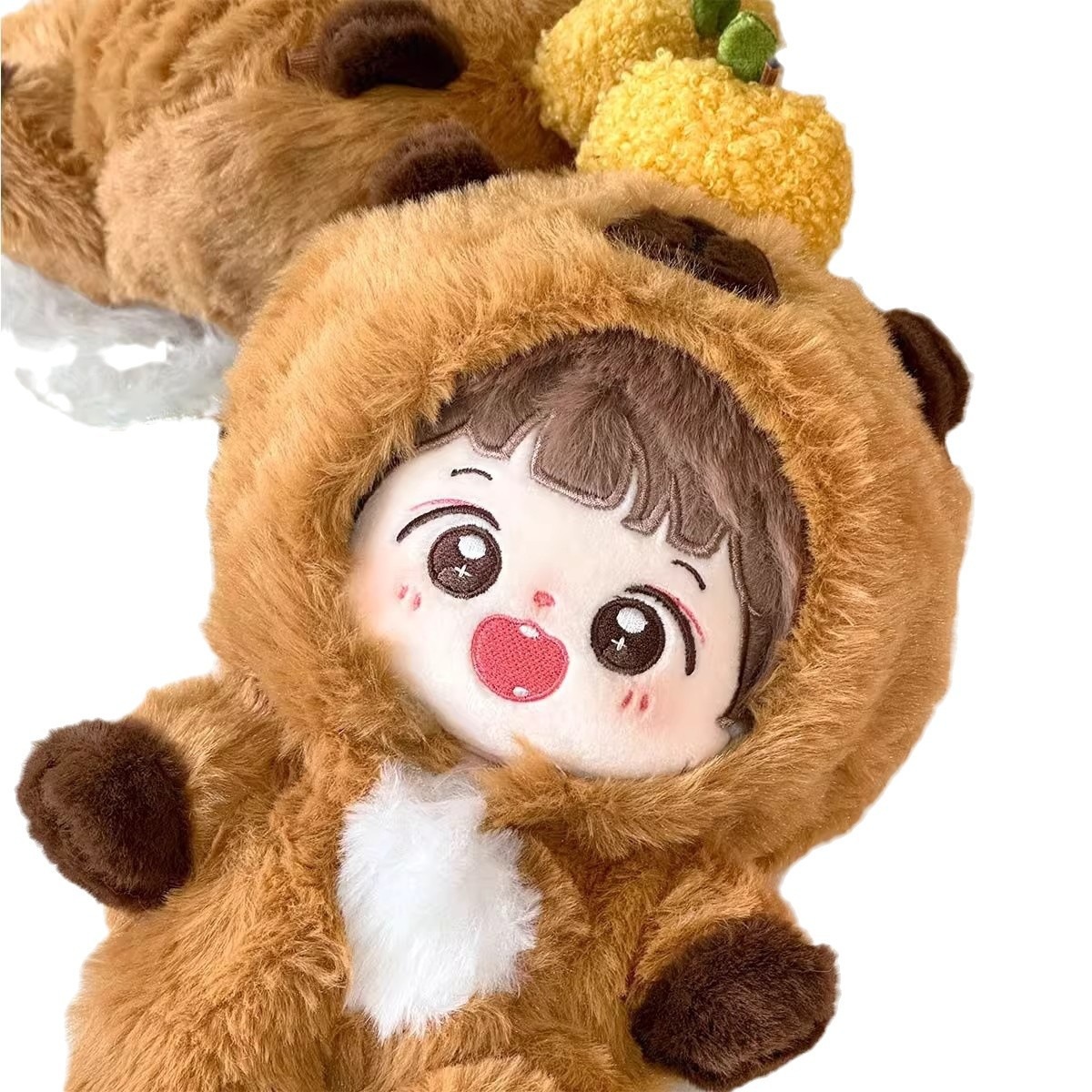Hot SALE Cute Onesie Capybara Hat Accessorie 20CM Plush Doll Clothes Cartoon Kpop Idol Plush Doll Plush Toys Clothes 13