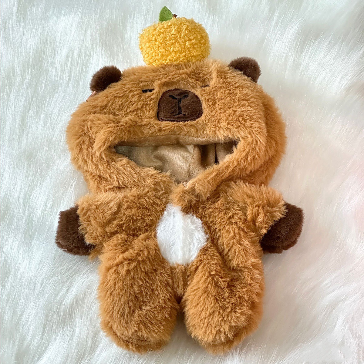 Hot SALE Cute Onesie Capybara Hat Accessorie 20CM Plush Doll Clothes Cartoon Kpop Idol Plush Doll Plush Toys Clothes 11