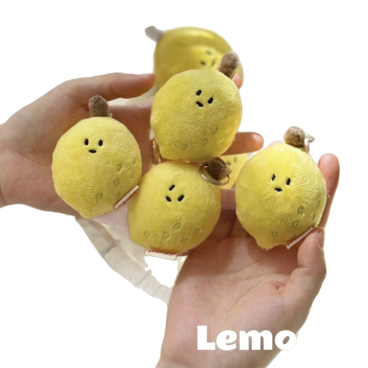 10cm Cute Lemon Plush Mini Dolls - Soft Stuffed Fruit Toys with Adorable Facial Expressions 9