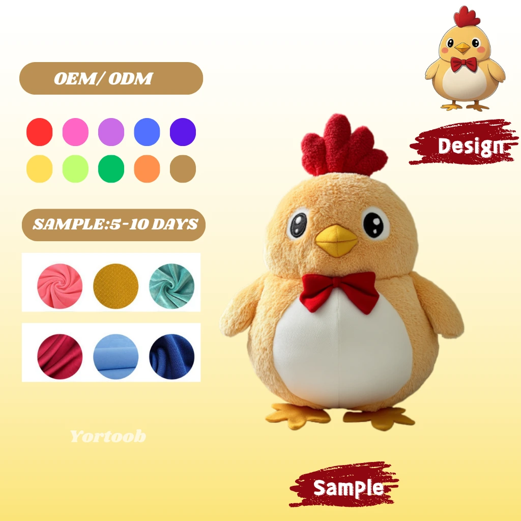 Low MOQ ODM/OEM Customized Cartoon Chicken Plush Toys: A Great Choice for All 1