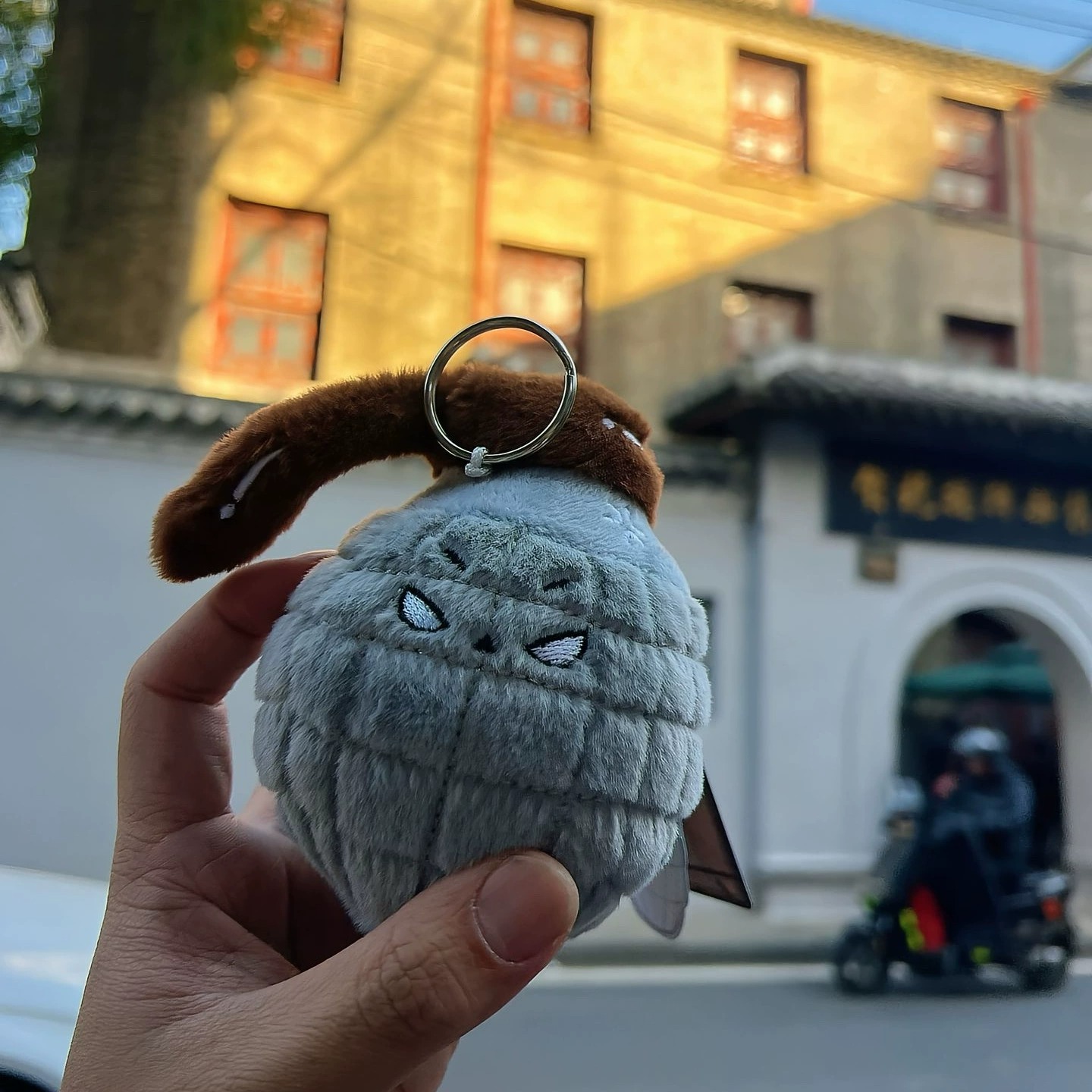 Peluche de granada enojada: granada de peluche suave de 13 cm con expresión peculiar, coleccionable único para entusiastas y novedosos. 15