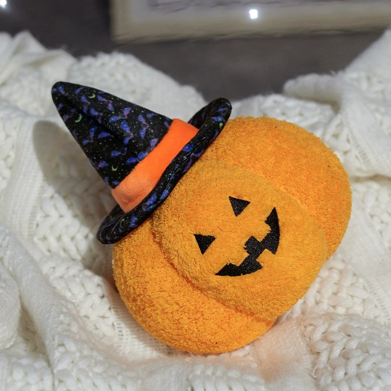 Halloween Soft Plush Toy Collection - 4pcs Spooky Ghost, Devil, Bat & Pumpkin Stuffed Animals for Halloween Decor & Gift 16