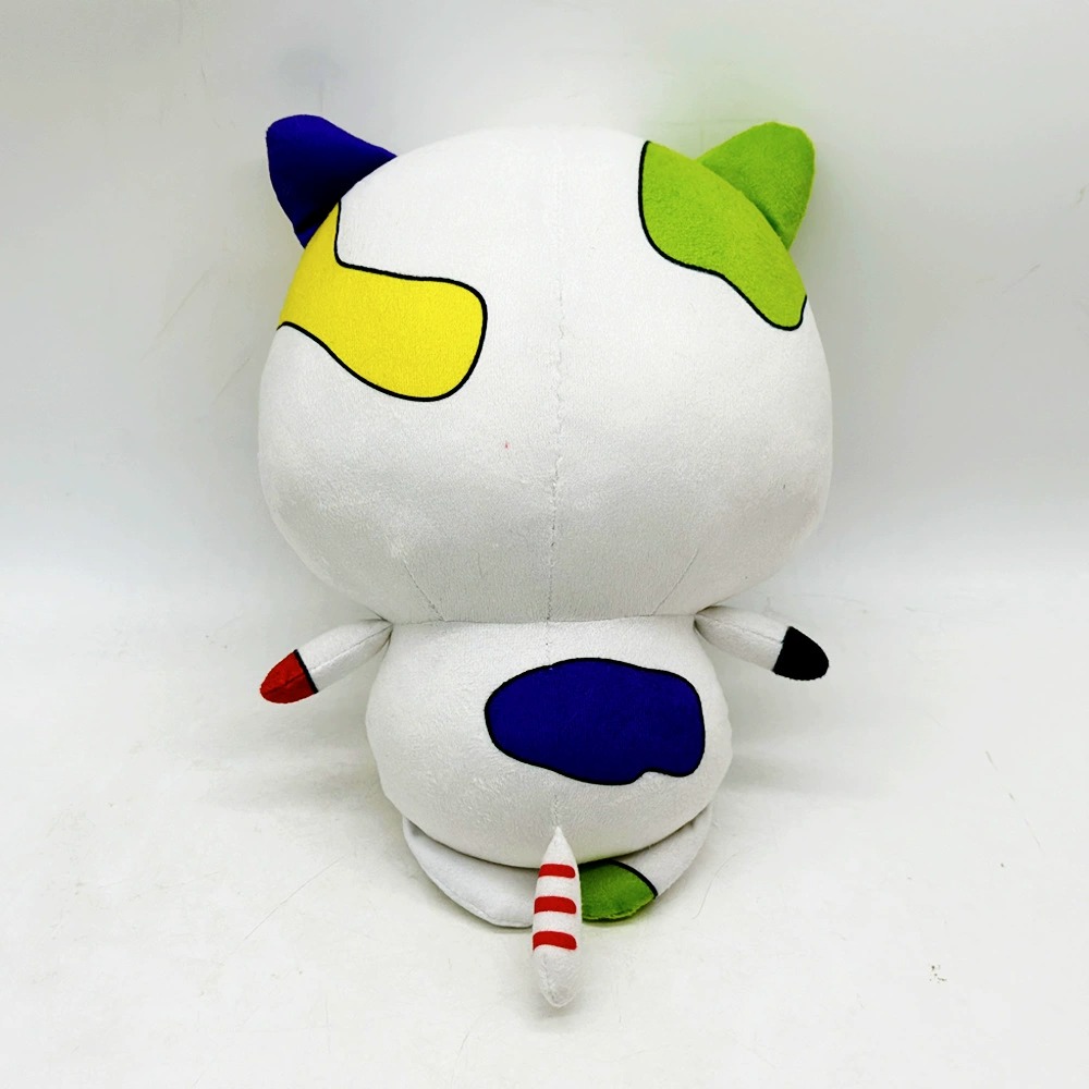 Colorful Patchwork Cat Plush Toy | 26cm Art-Inspired Kitten Doll 15