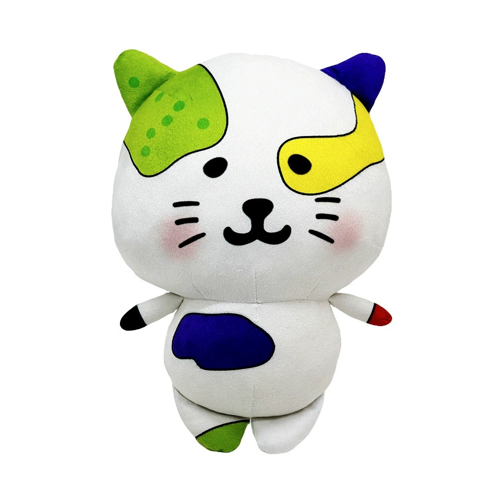 Colorful Patchwork Cat Plush Toy | 26cm Art-Inspired Kitten Doll 17
