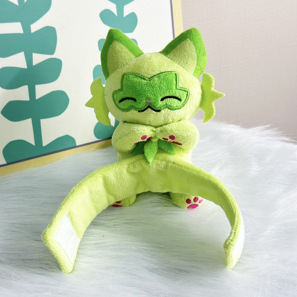 9cm Sprigatito Shoulder Pal Plush Strap - Cute Green Cat Plush Accessory for Bags 11