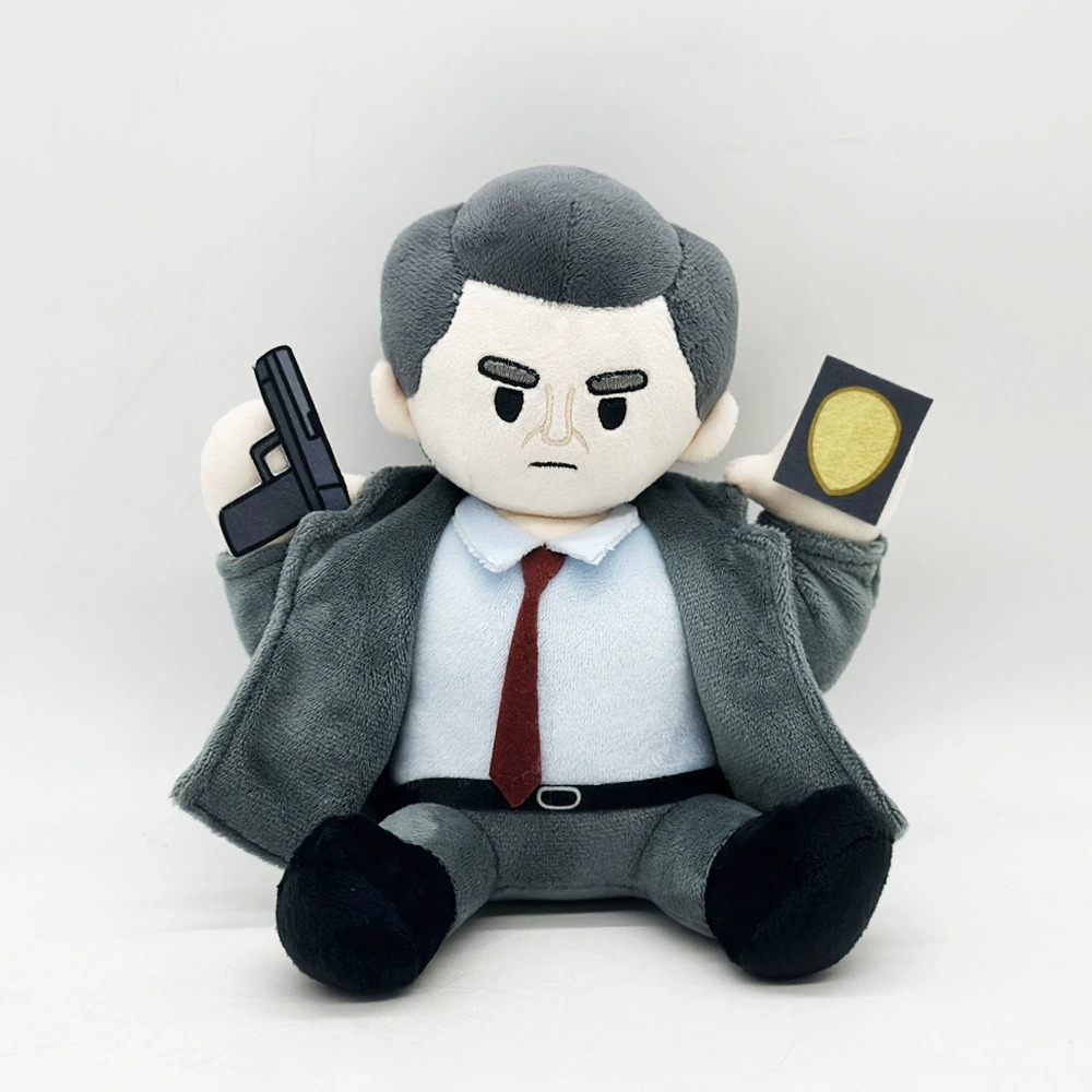 19cm The Naked Gun Comedy Series Detective Frank Drebin Stuffed Plush Toy Collectible 16