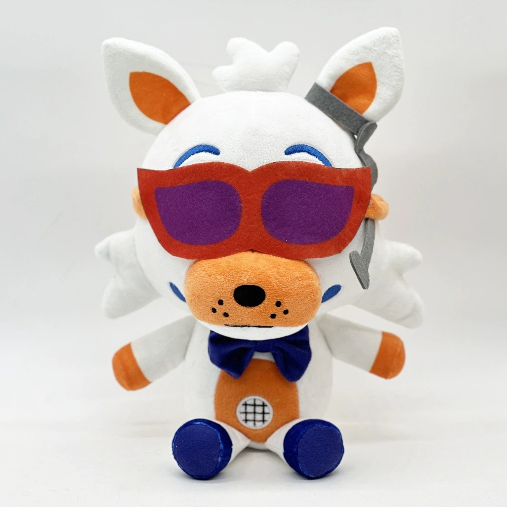 30cm Wes Plush - Adorable Stuffed Toy with Trendy Red Sunglasses, Navy Bow Tie and Unique Design Details 11