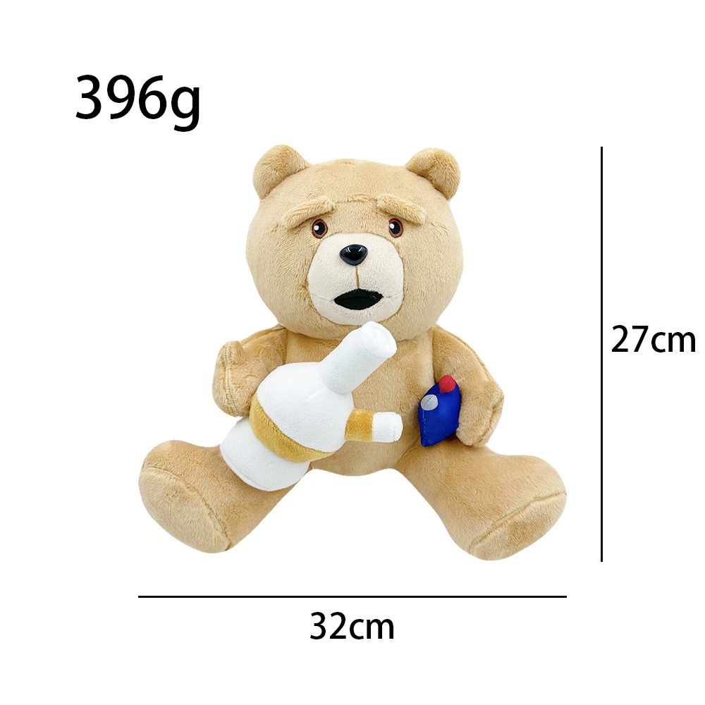 Ted Interactive Plush Toy - 27cm Tall, 396g Stuffed Teddy Bear with Bottle & Accessory, Inspired by the Movie Character 20