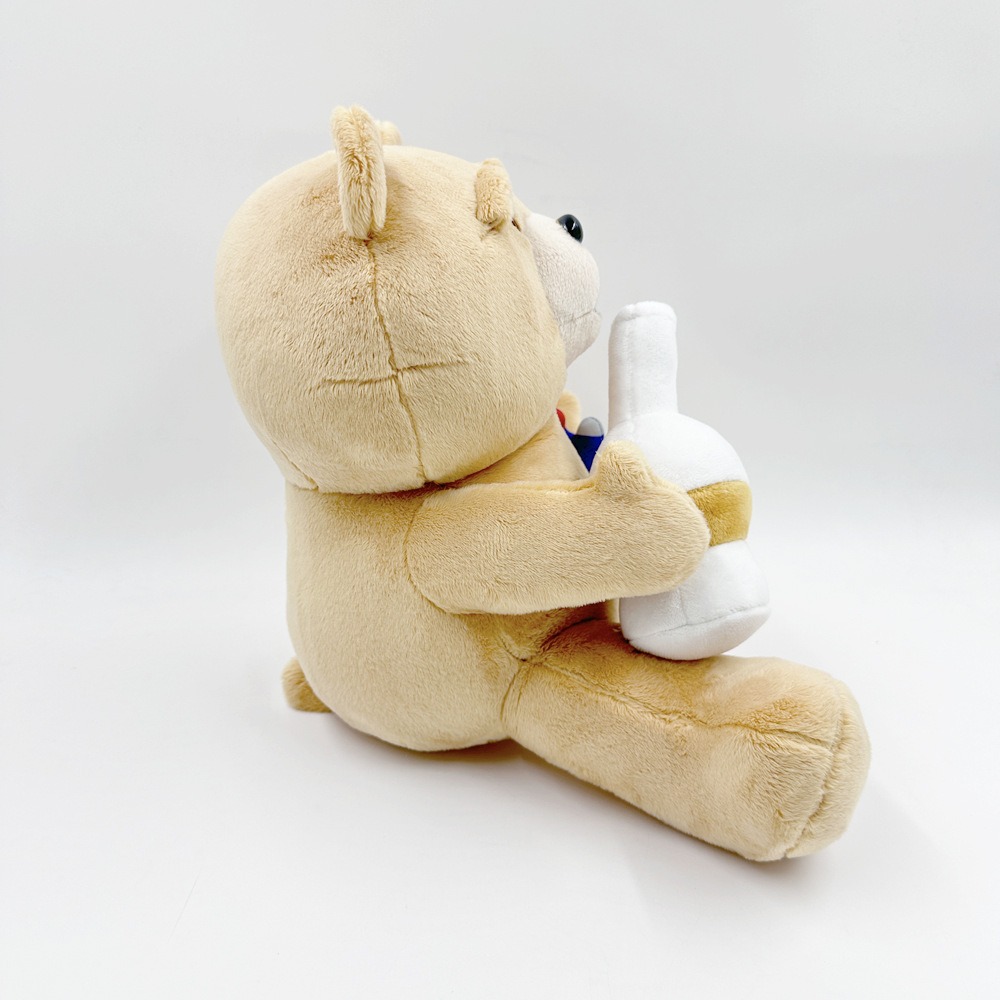 Ted Interactive Plush Toy - 27cm Tall, 396g Stuffed Teddy Bear with Bottle & Accessory, Inspired by the Movie Character 14