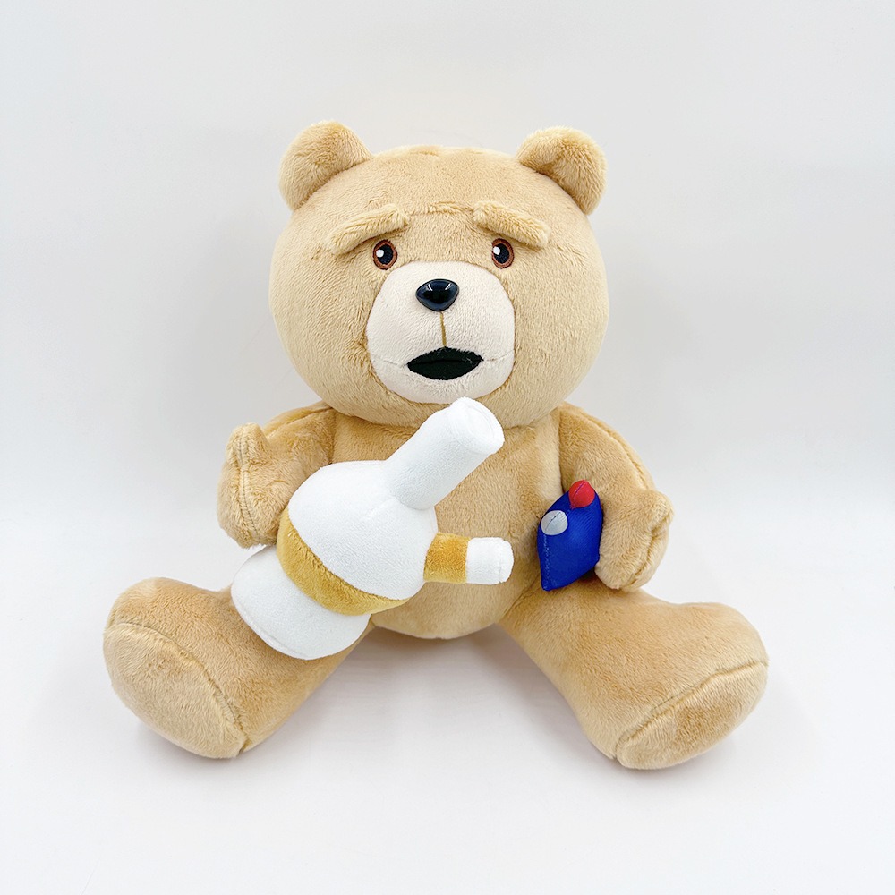Ted Interactive Plush Toy - 27cm Tall, 396g Stuffed Teddy Bear with Bottle & Accessory, Inspired by the Movie Character 11