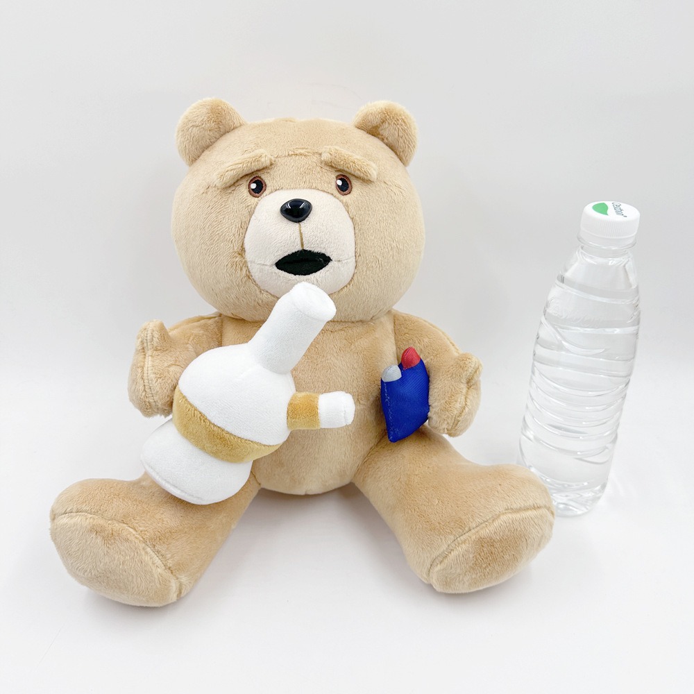 Ted Interactive Plush Toy - 27cm Tall, 396g Stuffed Teddy Bear with Bottle & Accessory, Inspired by the Movie Character 12