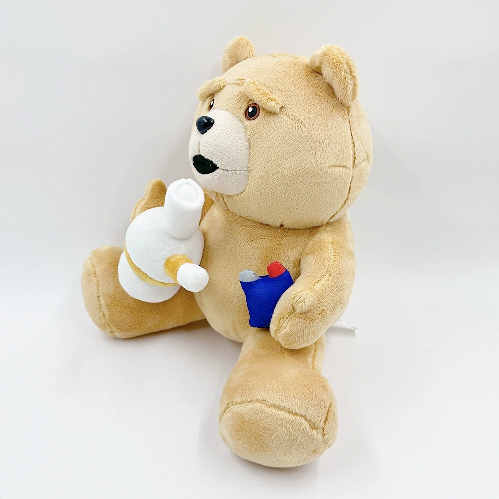 Ted Interactive Plush Toy - 27cm Tall, 396g Stuffed Teddy Bear with Bottle & Accessory, Inspired by the Movie Character 13