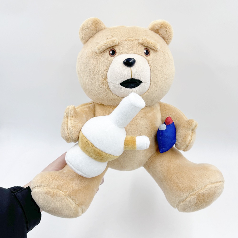 Ted Interactive Plush Toy - 27cm Tall, 396g Stuffed Teddy Bear with Bottle & Accessory, Inspired by the Movie Character 16
