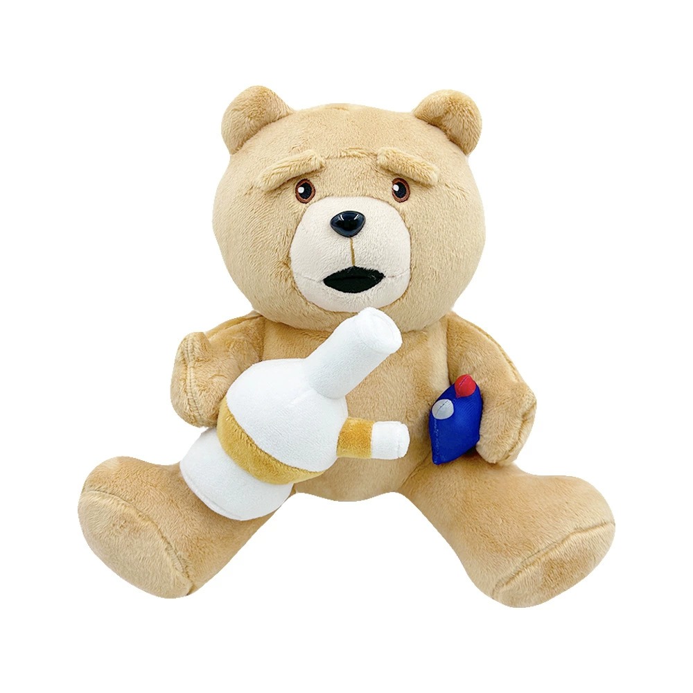 Ted Interactive Plush Toy - 27cm Tall, 396g Stuffed Teddy Bear with Bottle & Accessory, Inspired by the Movie Character 19
