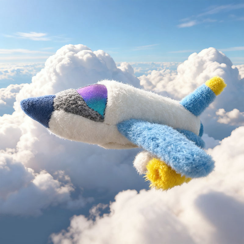 Cute Cloud and Airplane Shaped Plush Doll - Soft and Adorable Stuffed Toy 1
