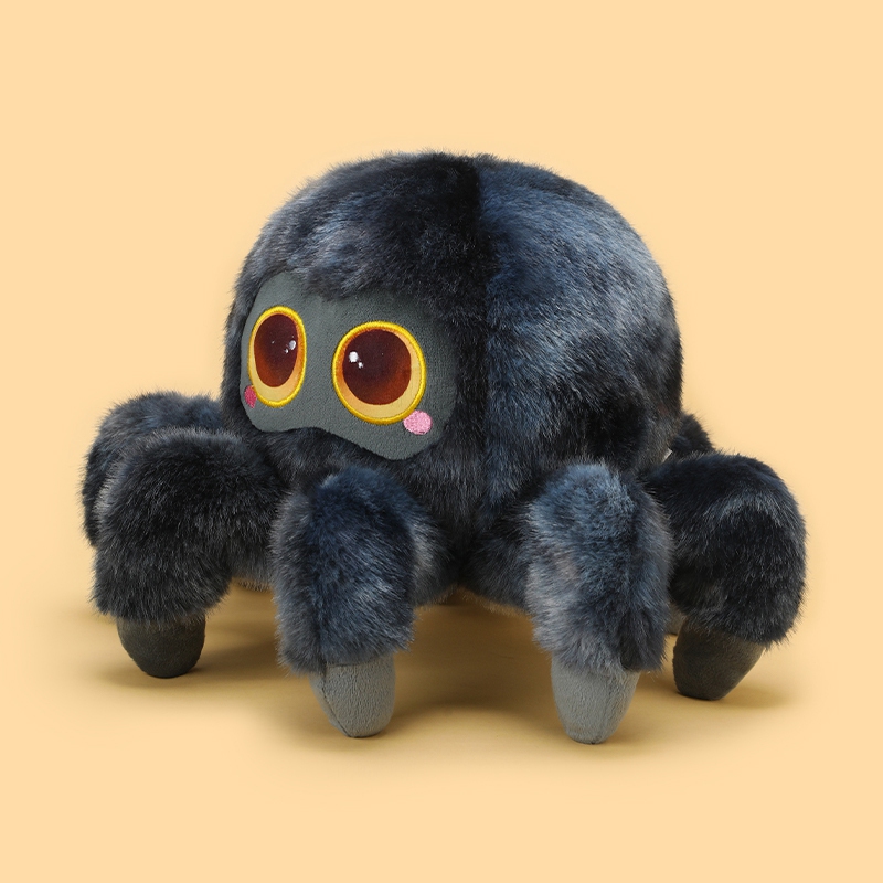 Cute Black Spider Plush Doll - Soft and Adorable Stuffed Spider Toy 13