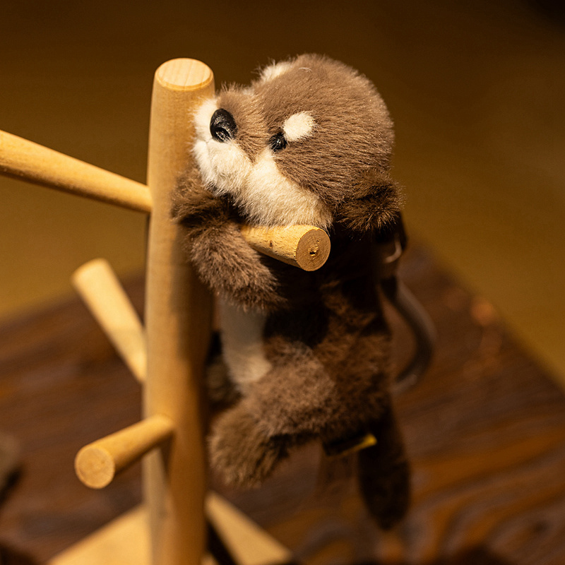 Adorable Otter Plush Dolls Set - Cute and Lifelike Stuffed Otter Toys with Wooden Accessories 13