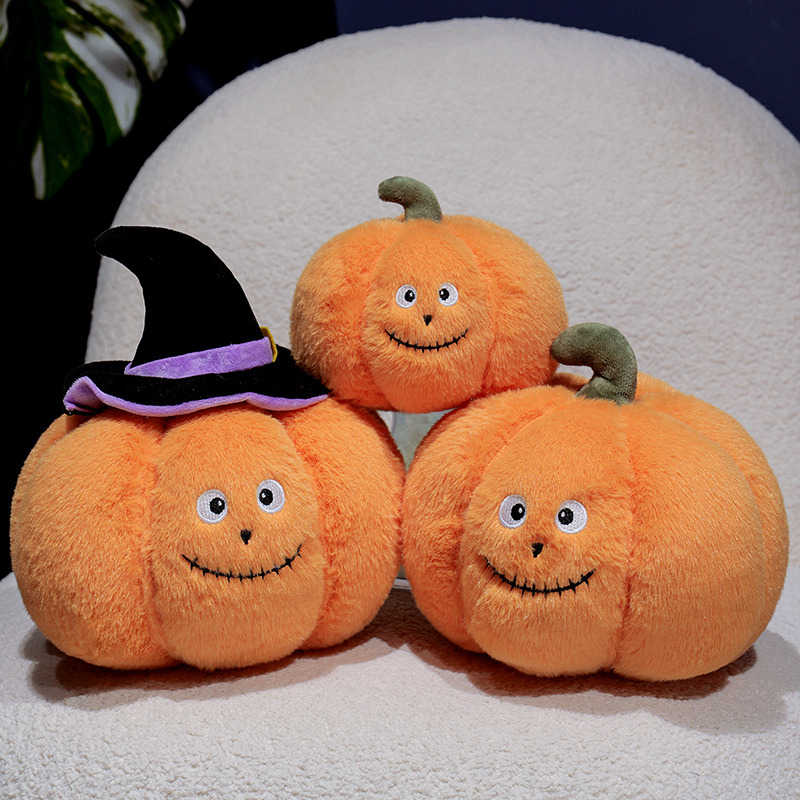 Adorables peluches citrouilles d'Halloween - Mignonnes peluches citrouilles 14