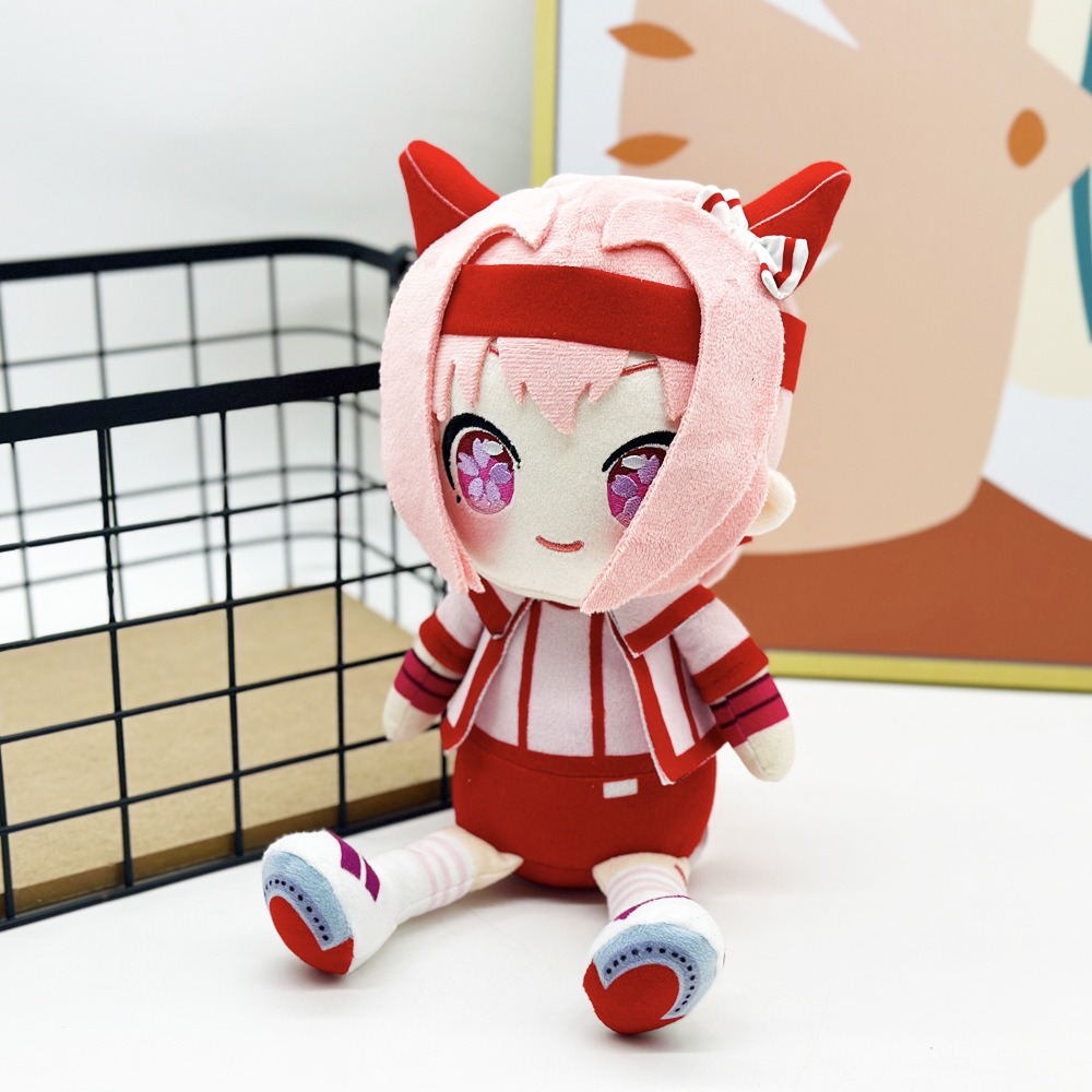 Peluche Haru Urara rose mignonne de 23 cm - Poupée en peluche Uma Musume Pretty Derby 14