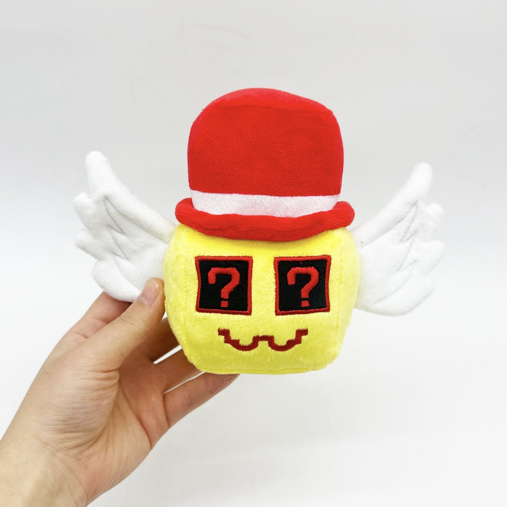 STEAL A BRAINROT Roblox  Plush Cute Question Mark - Faced Plush Toy with Wings and Red Hat 17